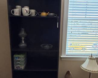 Dark Brown Particle Board Bookshelf