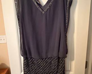 JKARA Embellished Beaded Sheath Dress