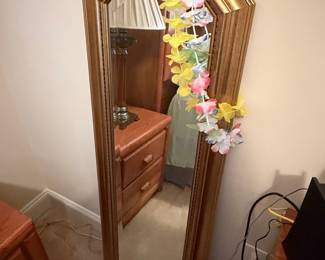 Ornate Gold Tone Octagonal Wall Mirror