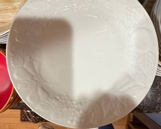 Gibson "Harvest" Pattern Fruit Embossed Dinner Plate