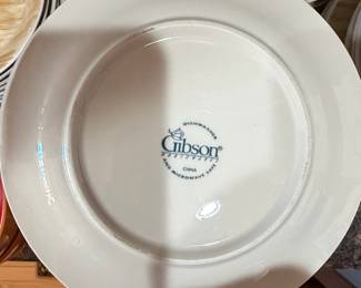 Gibson "Harvest" Pattern Fruit Embossed Dinner Plate