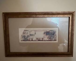 Framed Print by C. Don Ensor of a Bathroom Scene