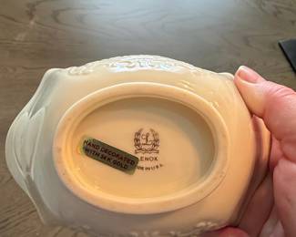 Lenox "Sweet Briar" Hand Decorated Bowl with 24K Gold Accents