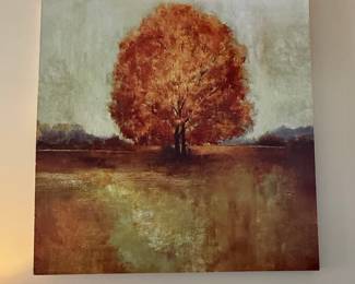 Abstract Autumn Tree Canvas Print