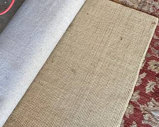 Jute Area Rug with Reversible Design