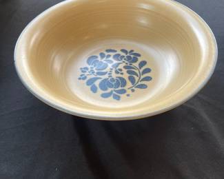 D149 - $60. Pfaltzgraff 4Pc. Folk Art Bowl Set. Large shallow bowl has a chip - The other 3 are in great shape!