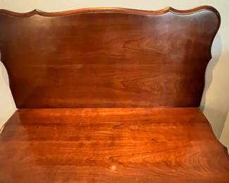 D44 - $60. Flip Top Game Table. Measures 41" x 21" deep x 30.5" tall. Has some veneer chipping. 