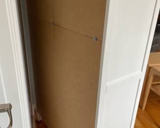 D12 - $65 Each. 2 Available! Lightweight Bookcase / Display Shelves. Measures 35" wide x 13.5" deep x 75" tall. Shelves are adjustable. 