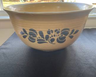 D149 - $60. Pfaltzgraff 4Pc. Folk Art Bowl Set. Large shallow bowl has a chip - The other 3 are in great shape!