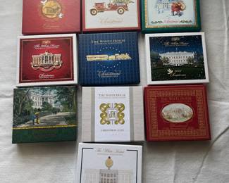 D125 - $120. The White House Historical Association Christmas Ornaments. Lot of 21 ornaments. 