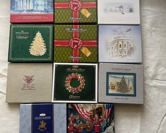 D125 - $120. The White House Historical Association Christmas Ornaments. Lot of 21 ornaments. 