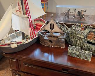 D80 - $250. Mega Bloks Pirates of the Caribbean / Playmobil Sets. 1017, 1064, 1065, 1067. We have the boxes and a bin of pieces!