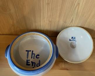 D23 - $30. M.A. Hadley Covered Serving Dish. Measures 10.5" x 5" tall. 