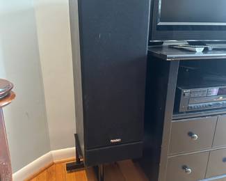 D103 - $225. PAIR of Paradigm Model 9se MkII Floor Speakers on Stands. 