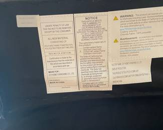 D14 - $225. Power Recliner in very good condition! Faux Leather. Measures 41" wide x 28" deep x 35" tall. Has USB plug with the electric recline buttons. 
