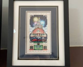 D36 - $20. "A Magical Kingdom" by Jason Ratner. Framed it measures 11" x 9". 