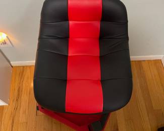 D26 - $60. Freeky Fit Rolling Shop Chair. Height is adjustable. Like new!