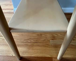 D3 - $450 PAIR of Heywood Wakefield Side Tables. Measures 14" x 28" x 22.5" tall. Both are structurally sound and sturdy!