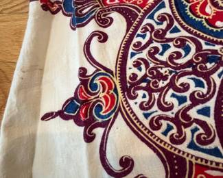 D186 - $40. 1970s Dashiki by Hatari Maxi Dress. Some minor staining. 