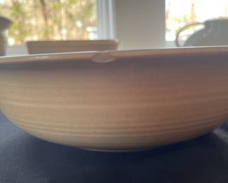 D149 - $60. Pfaltzgraff 4Pc. Folk Art Bowl Set. Large shallow bowl has a chip - The other 3 are in great shape!