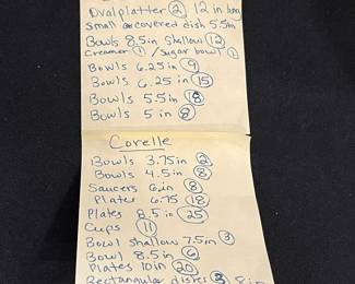 D55 - $250. Large Old Town Blue by Corelle dish set. Some plain white pieces mixed in but mostly Blue & White. 