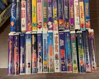 D77 - $100. Lot of 73 Disney VHS Tapes. 