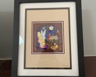 D37 - $20. "A Most Helpful Pixie" by Jason Ratner mini print.   Framed it measures 11" x 9". 