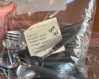 D156 - $40. Japan Stainless Flatware. 