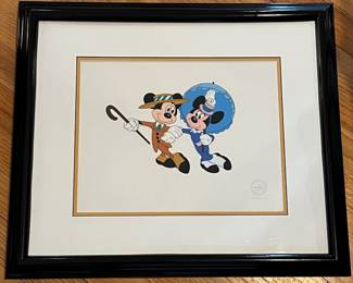 D42 - $40. "Nifty Nineties" Serigraph Cel Certified. Framed it measures 21.5" x 18.25". 