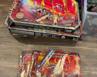 D80 - $250. Mega Bloks Pirates of the Caribbean / Playmobil Sets. 1017, 1064, 1065, 1067. We have the boxes and a bin of pieces!