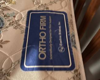 D76 - $150. Wooden Bunk Bed with Ladder & Drawer. Includes 2 regular twin mattresses but it is long enough to fit twin XL. Can be used as individual beds as well if you don't want them stacked. Measures 83" x 43" x 65" tall.  Located in a walk out basement but you will need 2 people to disassemble and move out!