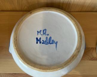 D23 - $30. M.A. Hadley Covered Serving Dish. Measures 10.5" x 5" tall. 