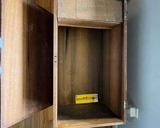 D53 - $65. Antique Blanket Chest. Lid hinges need to be attached. Measures 36.5" wide x 20.25" deep x 20" tall. 