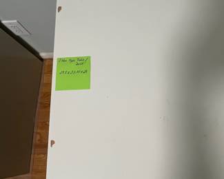 D29 - IKEA desk measures 29.5" x 23.75" x 29" tall. Sturdy but top has some damage. 