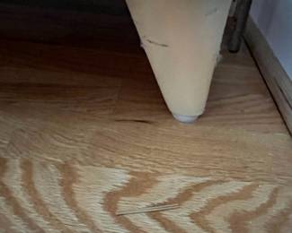 D2 - $195. Heywood Wakefield Step Table / Surfboard End Table. Measures 15" wide x 30" deep x 22.5" at the tallest point. 