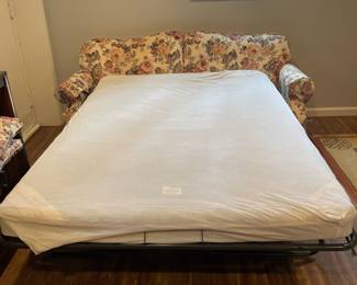 D70 - $75. Full size sleeper sofa by LaZBoy. Measures 72" wide x 33.5" deep x 32" tall. This is right next to a basement exit - YOU NEED 2 STRONG PEOPLE TO MOVE THIS!