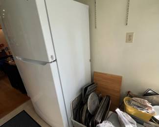 D145 - $250. LG Fridge / Freezer Model LTCS20020W / 00. January 2023 Model. Currently running & working great! Used as a 2nd fridge - right inside the door for easy moving! Please have a dolly and help to load!