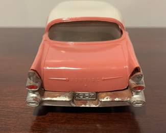 D95 - $30. 1957 Pontiac Starchief Hardtop Promo Car. Pink / Salmon & White. 