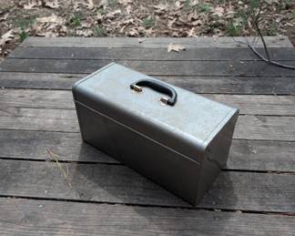 D176 - $20. Vintage Metal Craftsman Toolbox. 