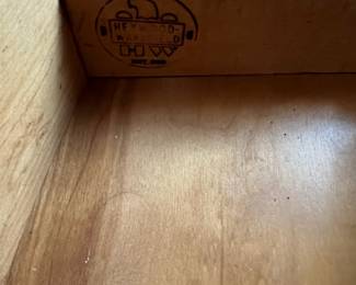 D1 - $500. Heywood Wakefield Vintage Hutch / Display Cabinet. Very good condition. Measures 32" wide x 17" deep x 65" tall. Moves in 2 pieces. Top Shelf is adjustable and so is the one in the bottom!