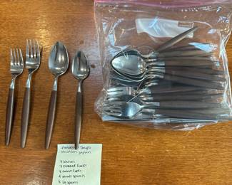D157 - $30. American Tempo Stainless Japan Flatware set. 