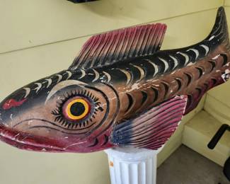 Vintage Mexican Folk Art Fish