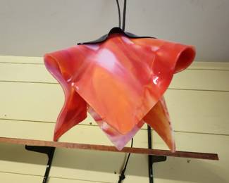 Hanging Art Glass Lamp