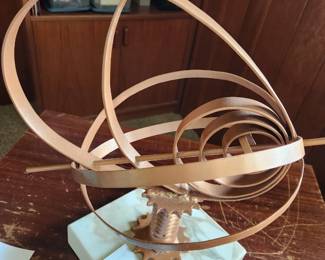 'Cosmic Paths #1' - Steel and Marble - Artist Mark Coyl. 