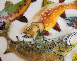 Art Glass Fish by Mavro Coggins. 