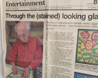 An Artical about our Stained Glass Artist Mavro Coggins! 