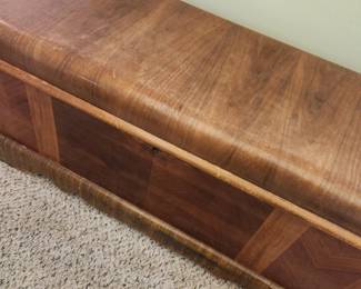 Vintage Circa 1930-40's 'Waterfall' Cedar Chest by C-R Cedar Hope Chest