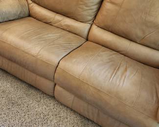 Leather Cream Sofa