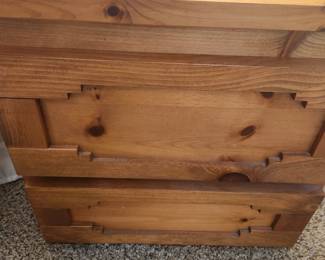 Contemporary Pine Side Cabinet. 