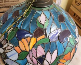 Art Glass Hanging Tulip Lamp